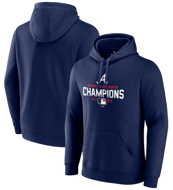Atlanta Braves 2021 Navy World Series Champions Pullover Hoodie - Zenithce