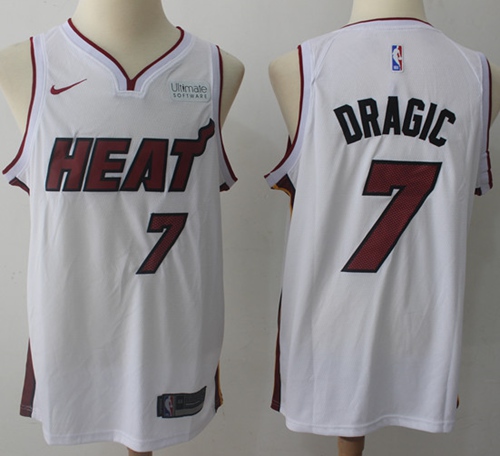 Miami Heat #7 Goran Dragic White Swingman Association Edition Jersey - Zenithce