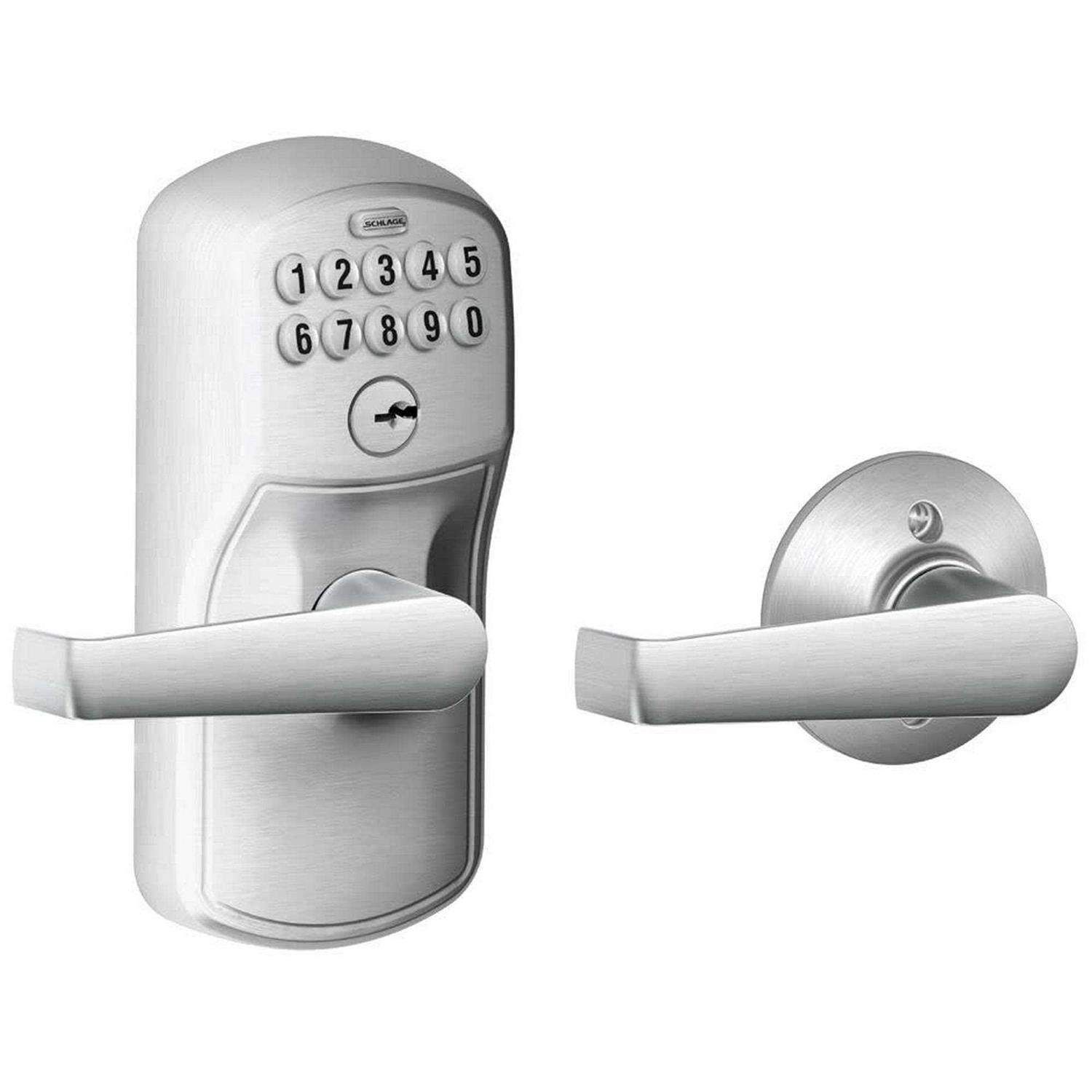 Schlage Keypad Entry with Auto-Lock Accent Lever - Zenithce