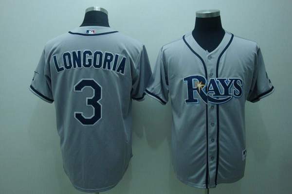 Rays #3 Evan Longoria Grey Stitched Jersey - Zenithce