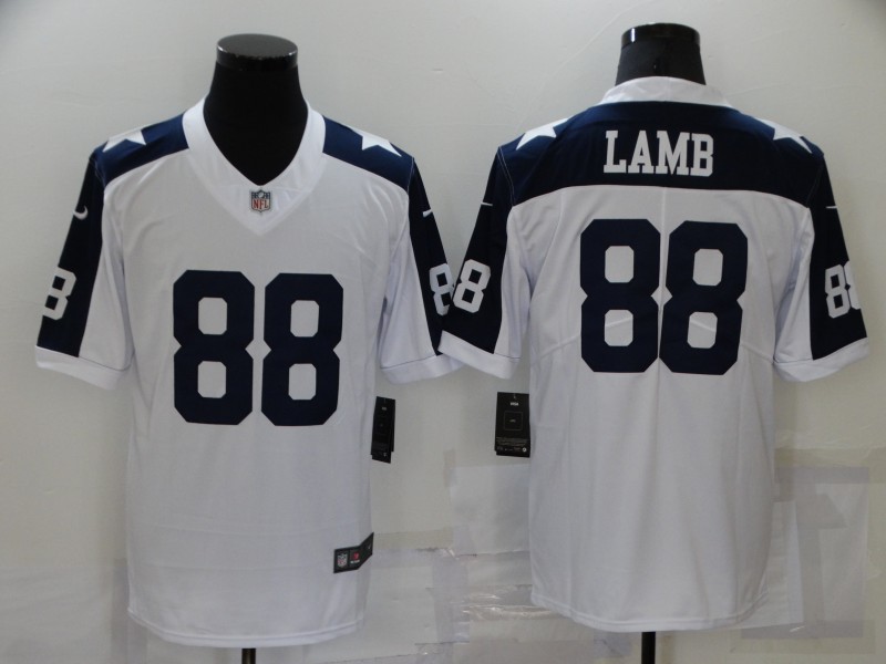 Dallas Cowboys #88 CeeDee Lamb White Stitched Jersey - Zenithce