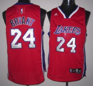 Los Angeles Lakers #24 Kobe Bryant Red Swingman Jersey - Zenithce