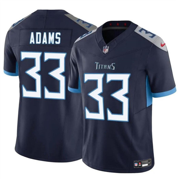 Tennessee Titans #33 Jamel Adams Navy 2024 F.U.S.E. Vapor Limited Stitched Jersey - Zenithce