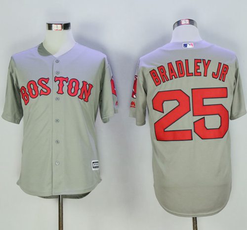 Red Sox #25 Jackie Bradley Jr Grey New Cool Base Stitched Jersey - Zenithce