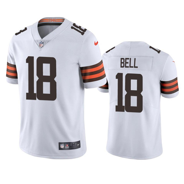 Cleveland Browns #18 David Bell White Vapor Untouchable Limited Stitched Jersey - Zenithce