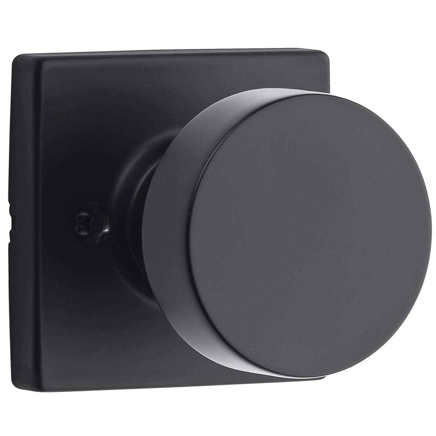 Kwikset Pismo Round Rose Knob Door Combo Pack Featuring SmartKey Security - Zenithce