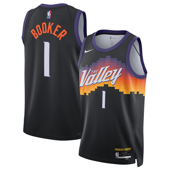 Phoenix Suns #1 Devin Booker Black 2025-26 City Edition Stitched Jersey - Zenithce