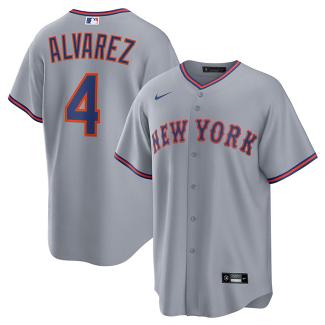 New York Mets #4 Francisco Alvarez Gray 2025 Limited Stitched Jersey - Zenithce