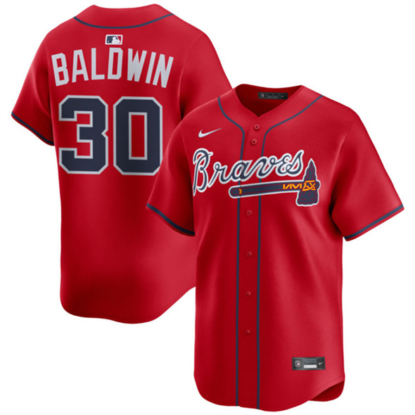 Atlanta Braves #30 Drake Baldwin Red 2025 Alternate Limited Stitched Jersey - Zenithce