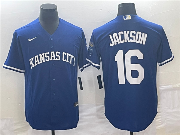 Kansas City Royals #16 Bo Jackson Navy Cool Base Stitched Jersey - Zenithce