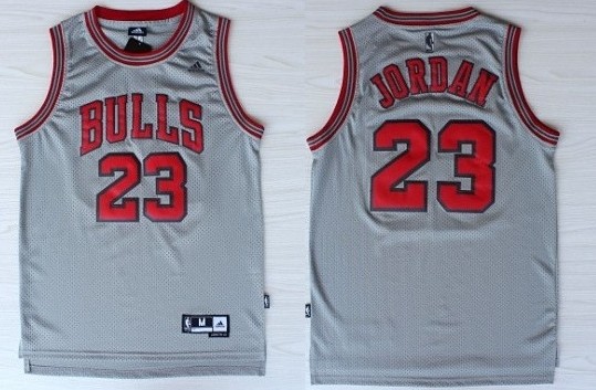 Chicago Bulls #23 Michael Jordan 2013 Gray Swingman Jersey - Zenithce
