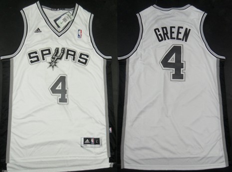 San Antonio Spurs #4 Danny Green Revolution 30 Swingman White Jersey - Zenithce