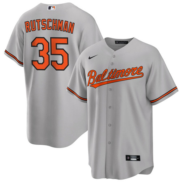 Baltimore Orioles #35 Adley Rutschman Gray Cool Base Stitched Jersey - Zenithce
