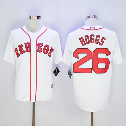 Red Sox #26 Wade Boggs White New Cool Base Stitched Jersey - Zenithce