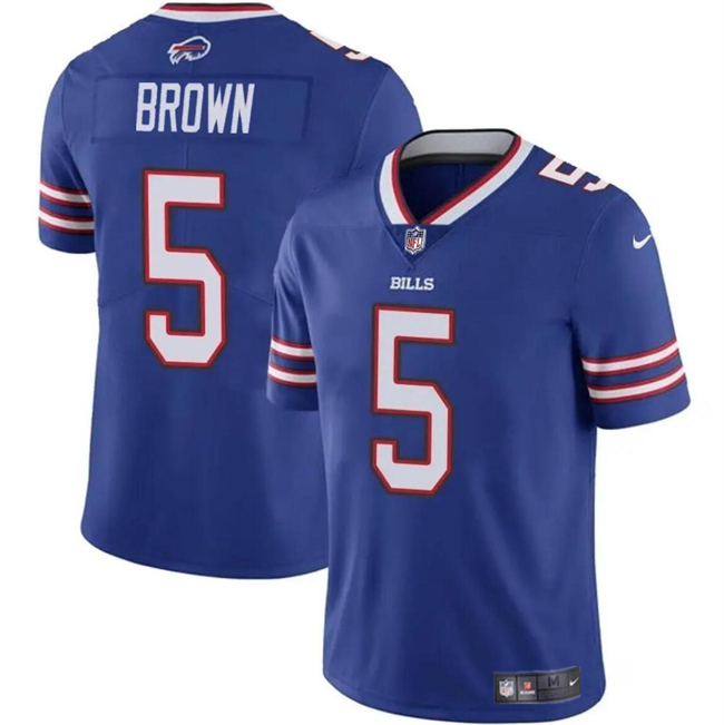 Buffalo Bills #5 Anthony Brown Blue 2024 Vapor Untouchable Limited Stitched Jersey - Zenithce