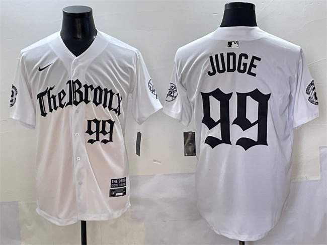 New York Yankees #99 Aaron Judge White 'Gothic Legacy Edition' Vapor Premier Limited Stitched Jersey - Zenithce