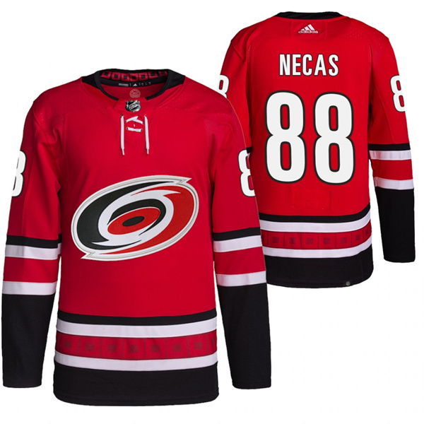 Carolina Hurricanes #88 Martin Necas Red Stitched Jersey - Zenithce