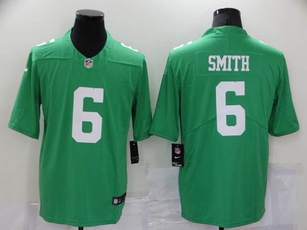 Philadelphia Eagles #6 DeVonta Smith Green Throwback Vapor Untouchable Limited Stitched Football Jersey - Zenithce