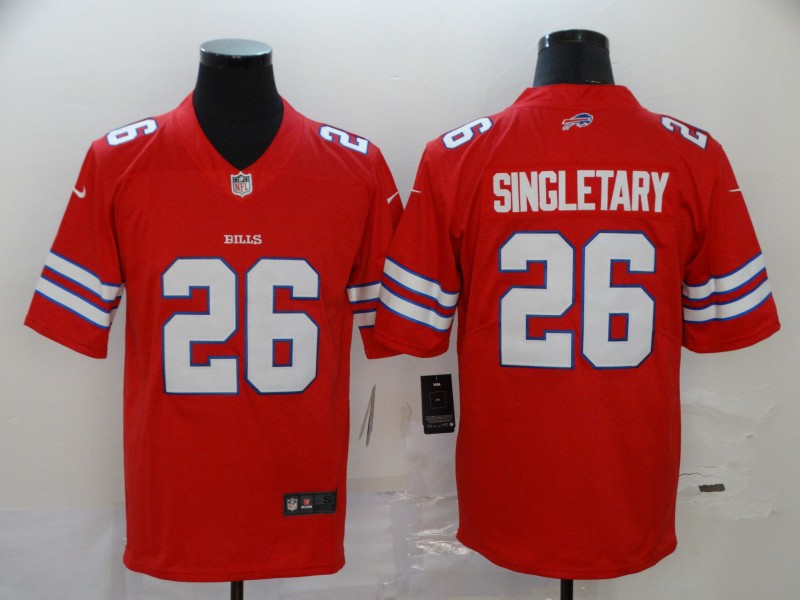 Buffalo Bills #26 Devin Singletary Red Vapor Untouchable Limited Stitched Jersey - Zenithce