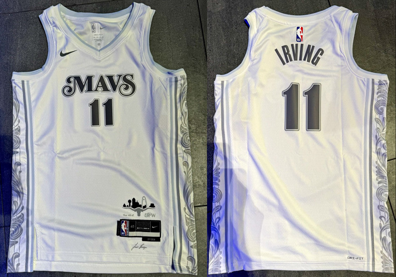 Dallas Mavericks Active Player Custom White 2024-25 City Edition Stitched Jersey - Zenithce