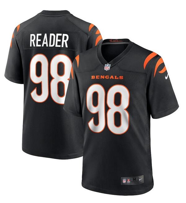 Cincinnati Bengals #98 D.J. Reader Black Stitched Game Jersey - Zenithce