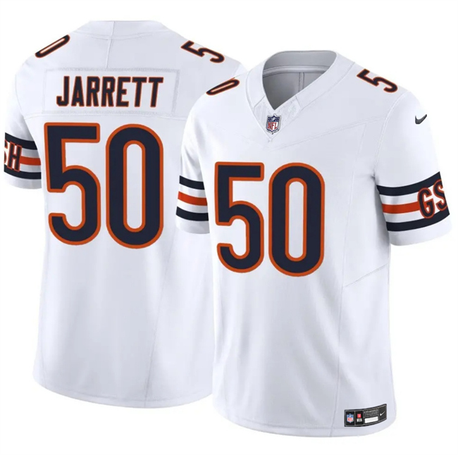 Chicago Bears #50 Grady Jarrett White 2025 F.U.S.E. Vapor Untouchable Limited Stitched Jersey - Zenithce