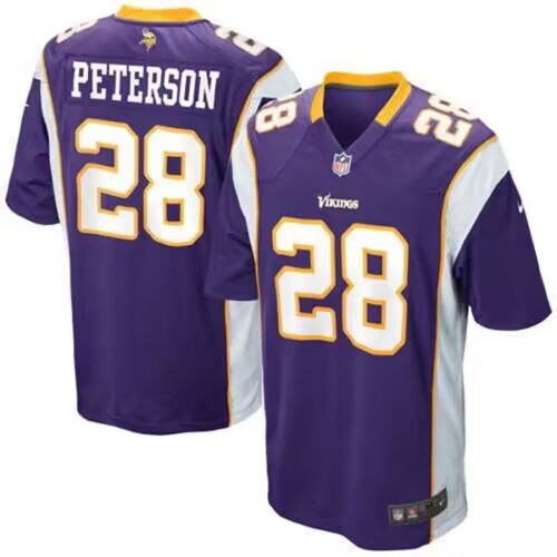 Minnesota Vikings #28 Adrian Peterson Purple Stitched Jersey - Zenithce