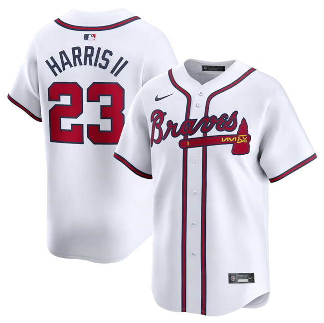 Atlanta Braves #23 Michael Harris II White 2024 Home Limited Stitched Jersey - Zenithce