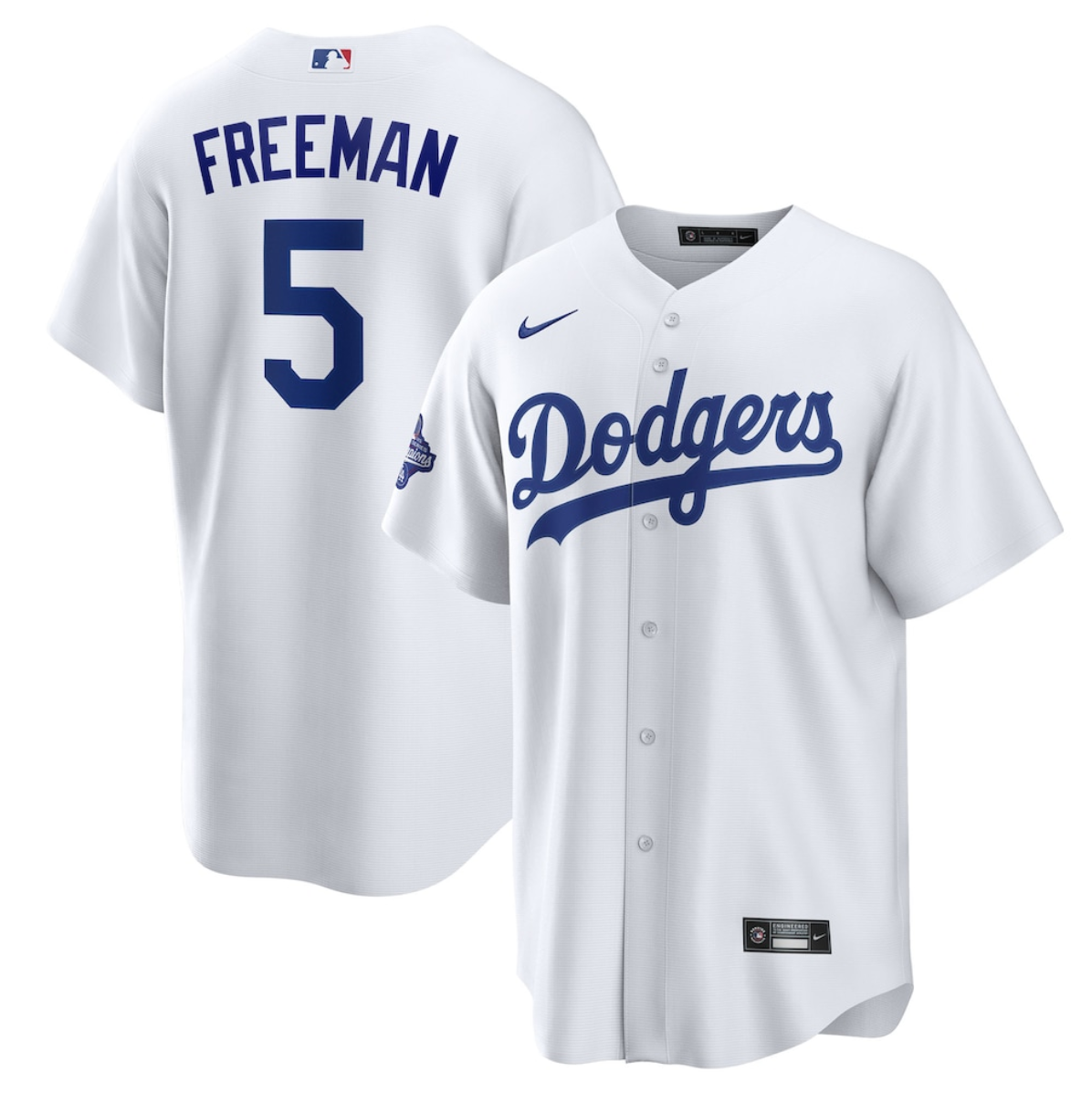 Los Angeles Dodgers #5 Freddie Freeman White 2025 World Series Champions Home Cool Base Stitched Jersey - Zenithce