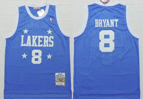 Los Angeles Lakers #8 Kobe Bryant 2004-05 Light Blue Hardwood Classics Soul Swingman Throwback Jersey - Zenithce