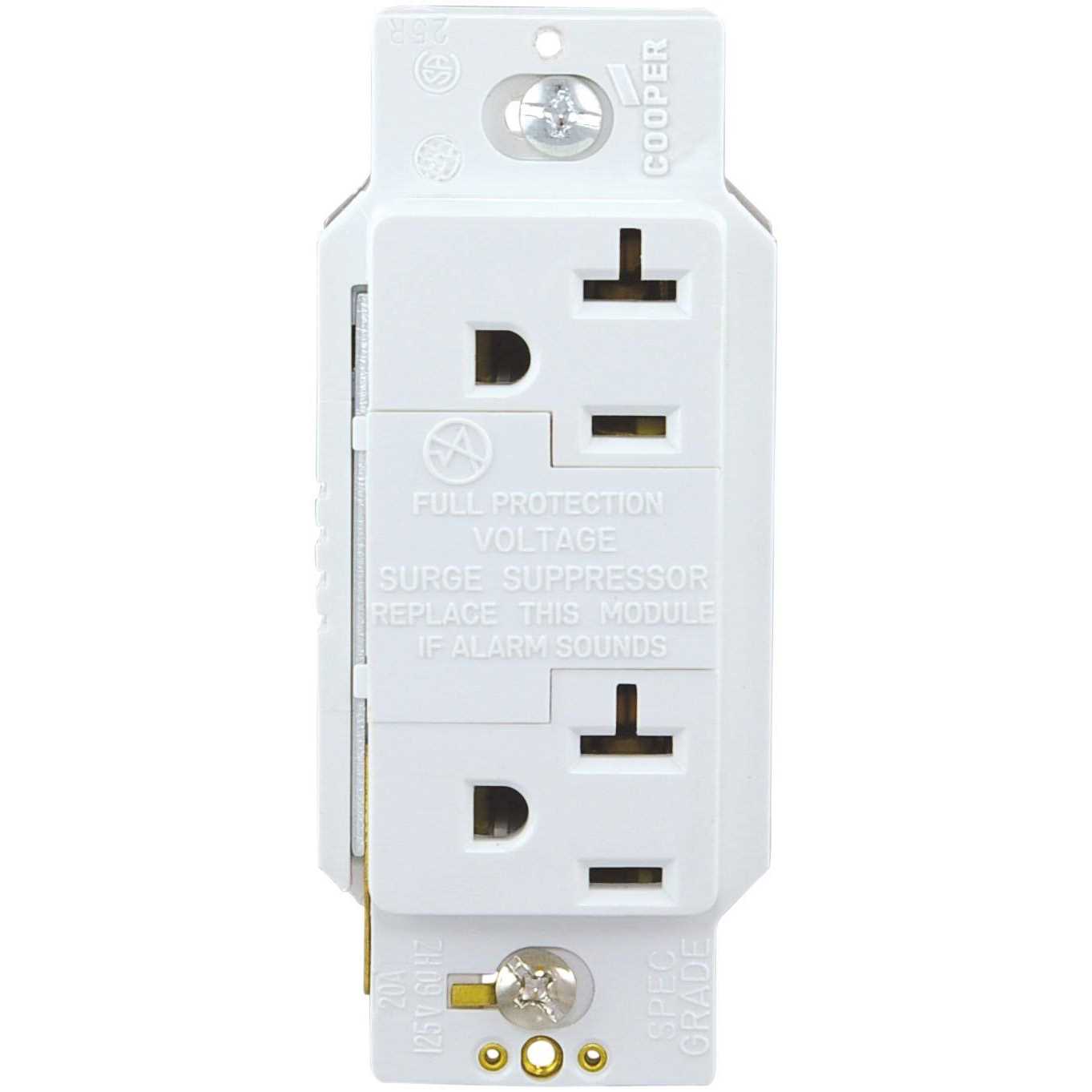 Eaton White 20-Amp Duplex Commercial Outlet - Zenithce