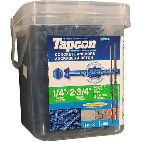 Tapcon 24520 Concrete Anchors - Zenithce