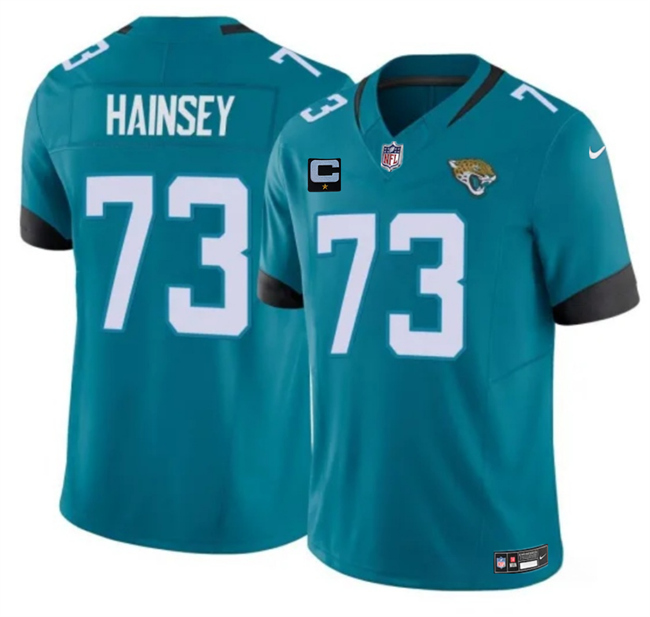 Jacksonville Jaguars #73 Robert Hainsey Teal 2025 F.U.S.E. With 1-Star C Patch Vapor Untouchable Limited Stitched Jersey - Zenithce
