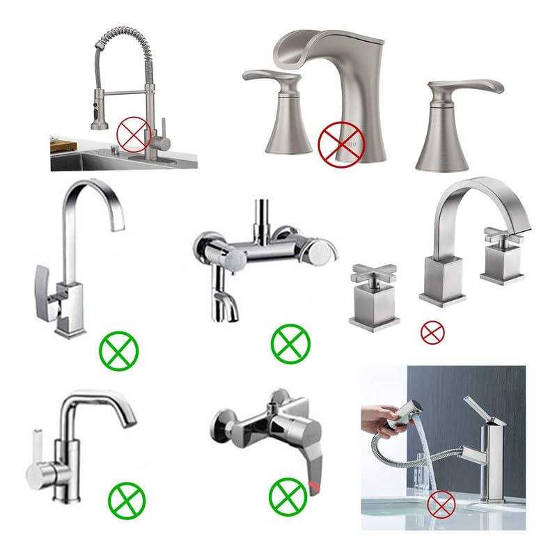 Faucet Replacement Sprayer Pull Out Spray Head for Kitchen Sink Pull-Down Faucet Chrome Finished for Bathroom Kitchen - Zenithce