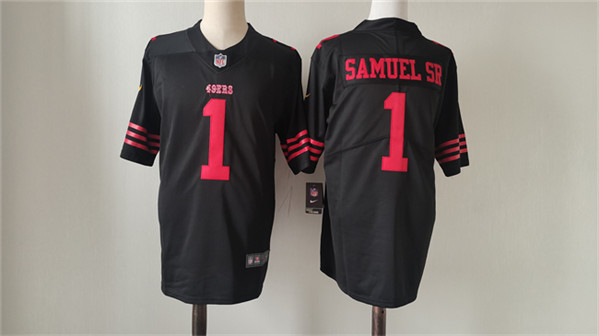 San Francisco 49ers #1 Deebo Samuel Black Vapor Untouchable Limited Stitched Jersey - Zenithce
