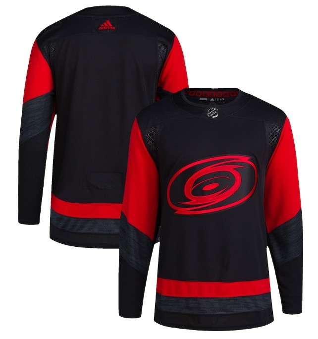 Carolina Hurricanes Blank Black Red Stitched Jersey - Zenithce