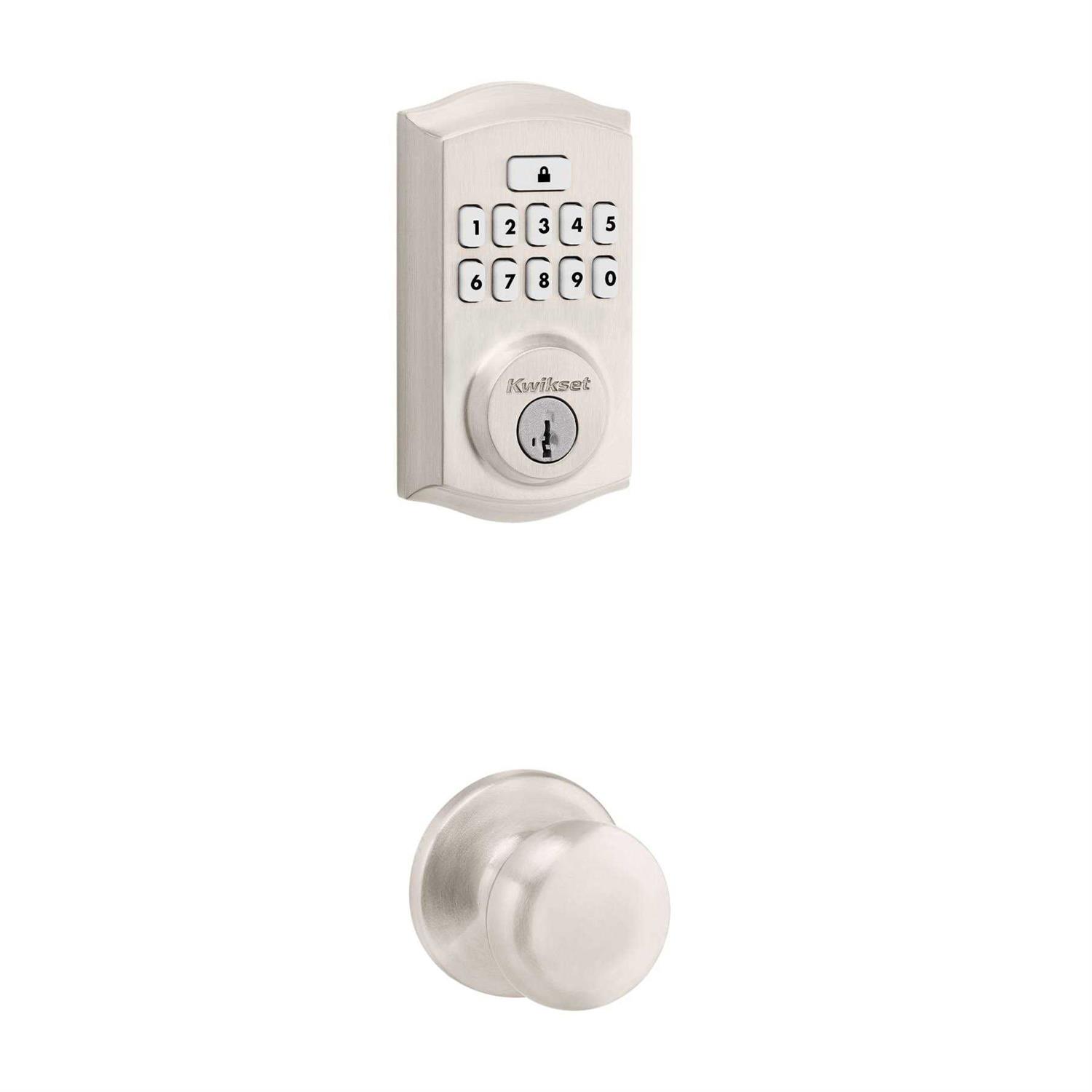 Kwikset Signature Series SmartCode Deadbolts Touchpad Single Cylinder Smartkey Electronic Deadbolt Lighted Keypad 99690 - Zenithce