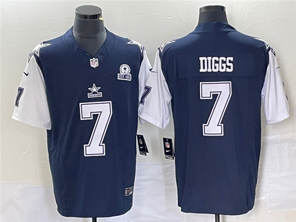 Dallas Cowboys #7 Trevon Diggs Navy 2023 F.U.S.E. With 1960 Patch Vapor Limited Stitched Jersey - Zenithce