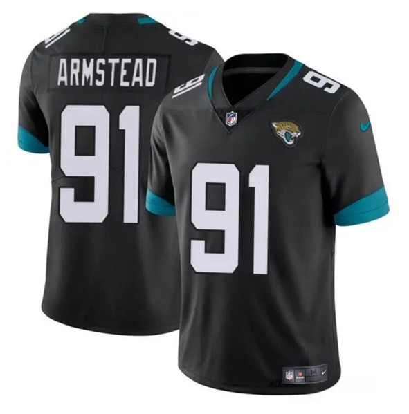 Jacksonville Jaguars #91 Arik Armstead Black Vapor Untouchable Limited Stitched Jersey - Zenithce