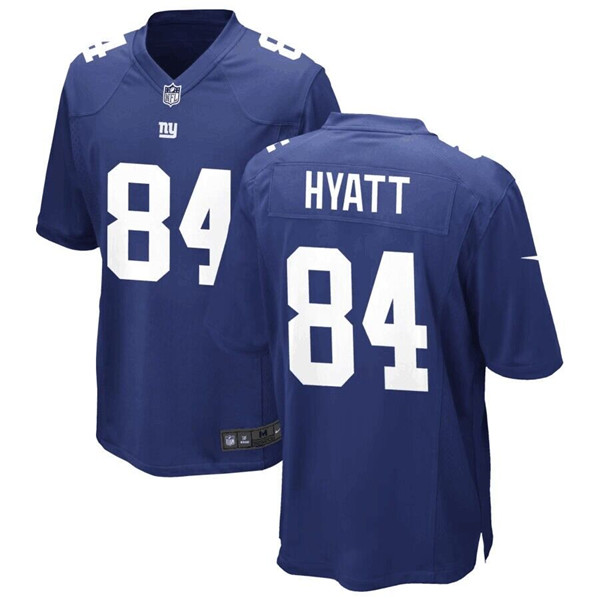 New York Giants #84 Jalin Hyatt Royal Stitched Game Jersey - Zenithce