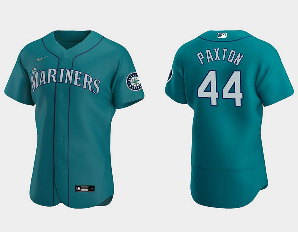 Seattle Mariners Aqua #44 James Paxton Aqua Flex Base Stitched Jersey - Zenithce