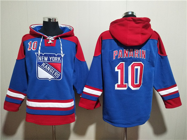 New York Rangers #10 Artemi Panarin Blue Ageless Must-Have Lace-Up Pullover Hoodie - Zenithce