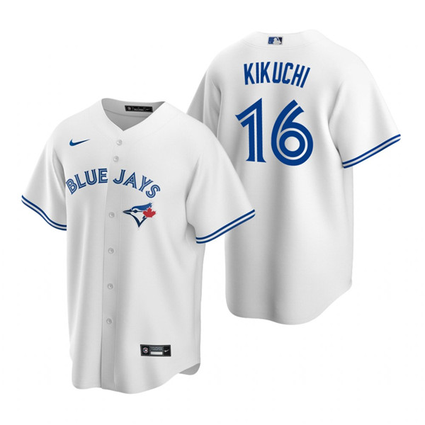 Toronto Blue Jays #16 Yusei Kikuchi White Cool Base Stitched Jersey - Zenithce