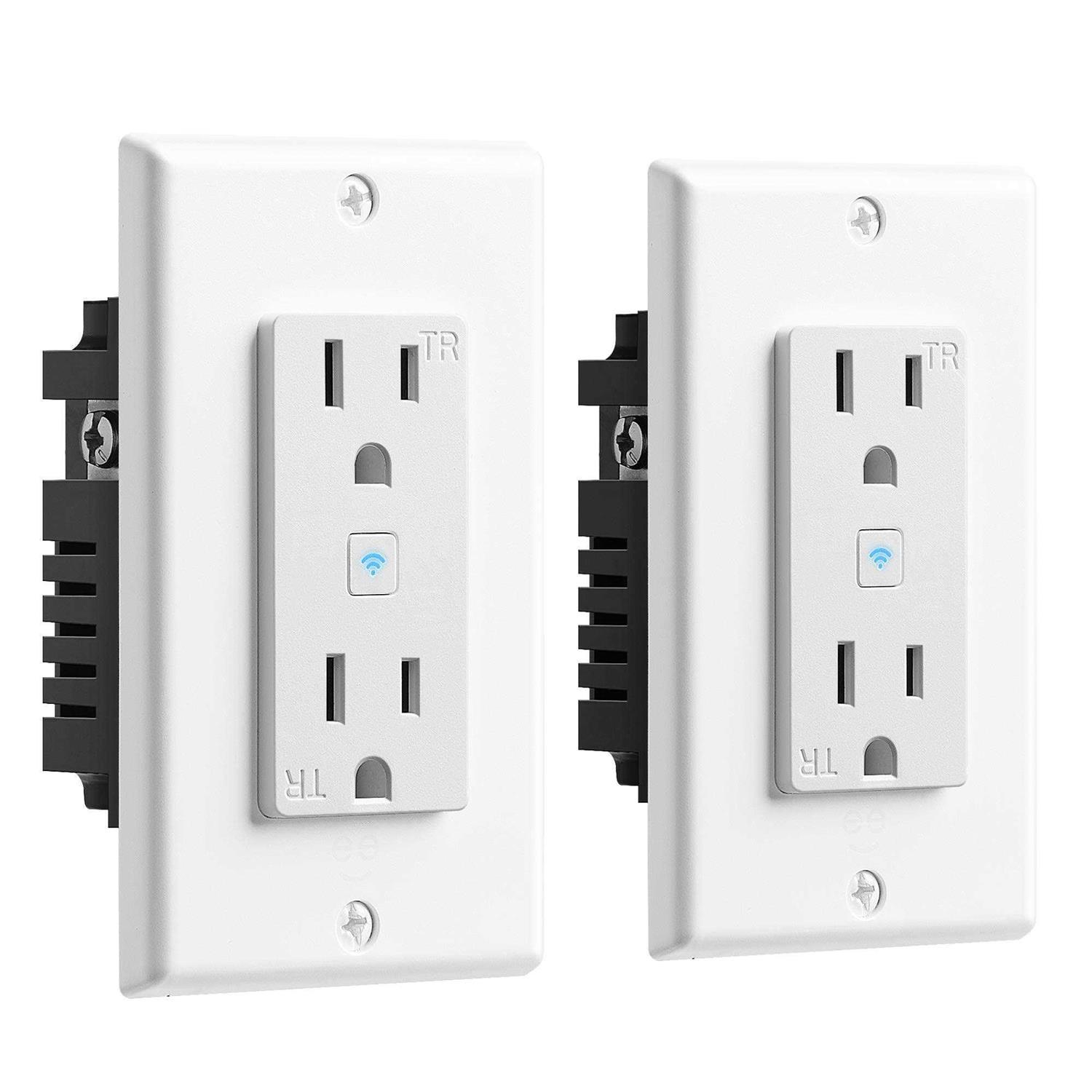 Geeni Wi-Fi Smart Wall Outlet with 2 - Zenithce
