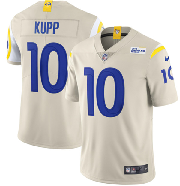 Los Angeles Rams #10 Cooper Kupp 2020 Bone Vapor Limited Stitched Jersey - Zenithce