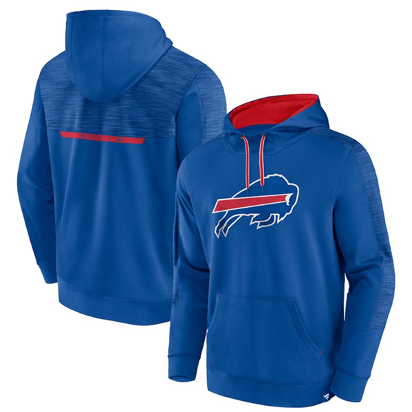 Buffalo Bills Royal Defender Evo Pullover Hoodie - Zenithce