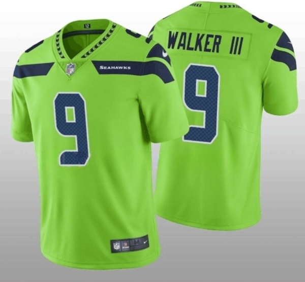 Seattle Seahawks #9 Kenneth Walker III Green Vapor Untouchable Limited Stitched Jersey - Zenithce