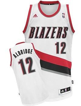 Portland Trail Blazers #12 LaMarcus Aldridge White Swingman Jersey - Zenithce