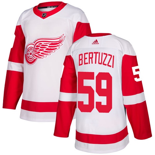 Detroit Red Wings #59 Tyler Bertuzzi White Stitched Jersey - Zenithce