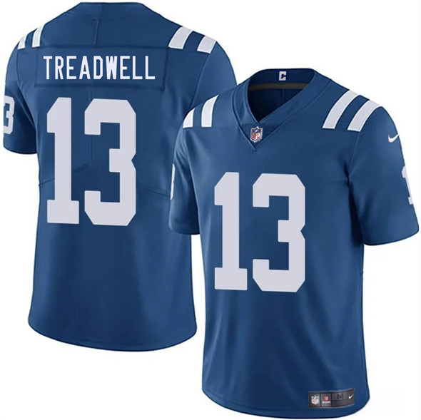 Indianapolis Colts #13 Laquon Treadwell Blue 2025 Vapor Limited Stitched Jersey - Zenithce